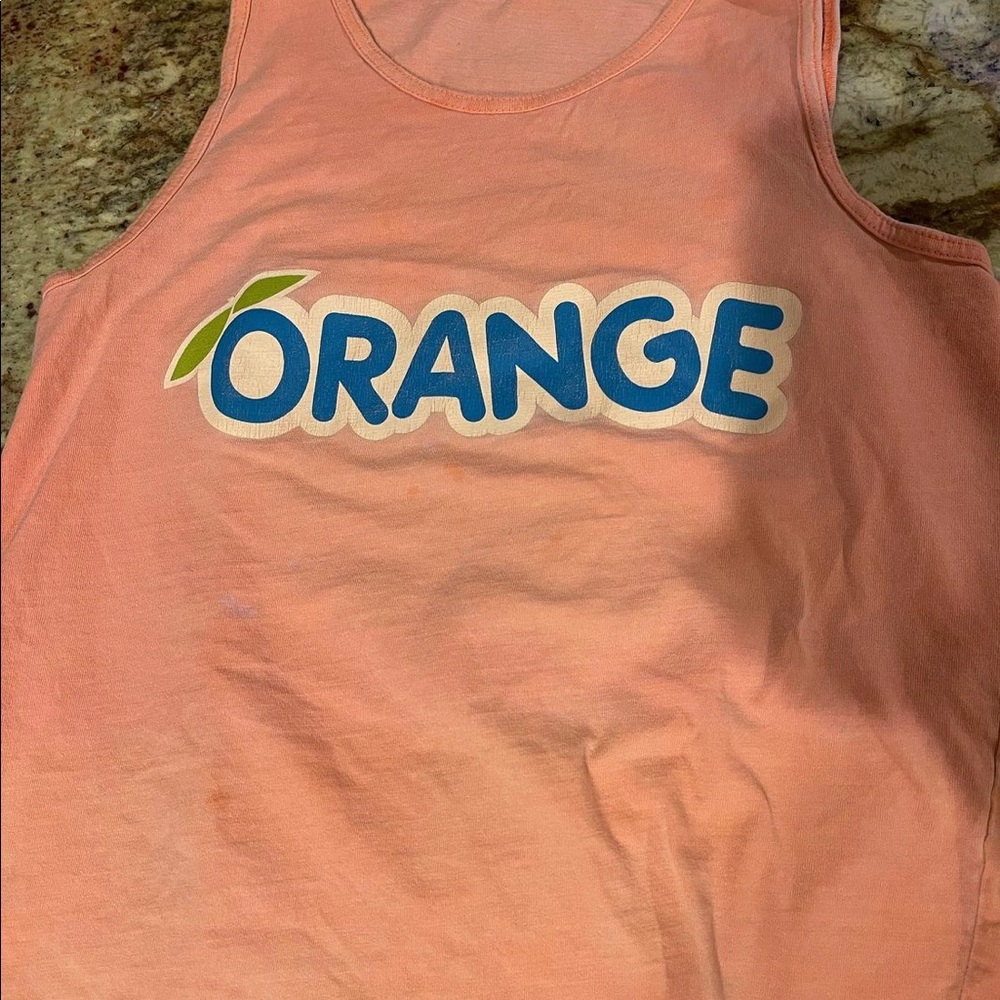 stingray orange tank top